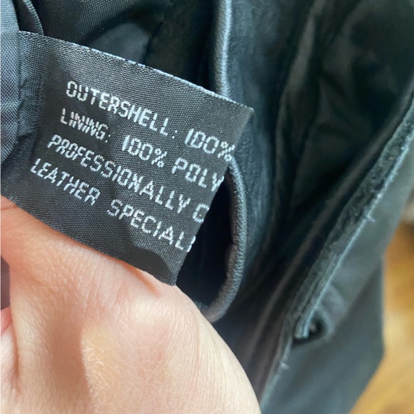 Y2K Heart Moon Star black leather pants size 6 - Picture 10 of 12